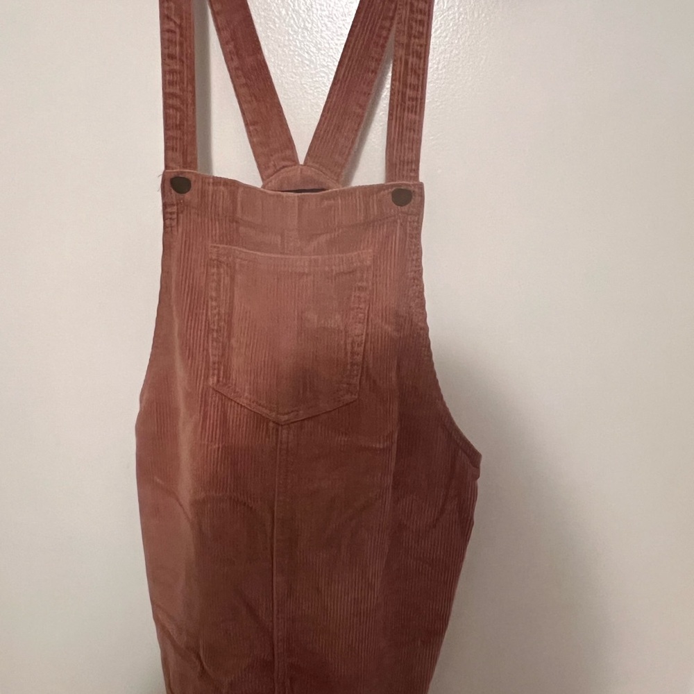 Women's Corduroy Jumpsuit in Rust